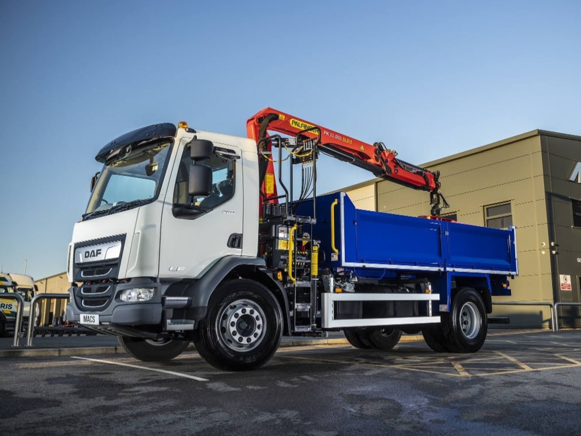 A tipper grab truck ready to rent and hire